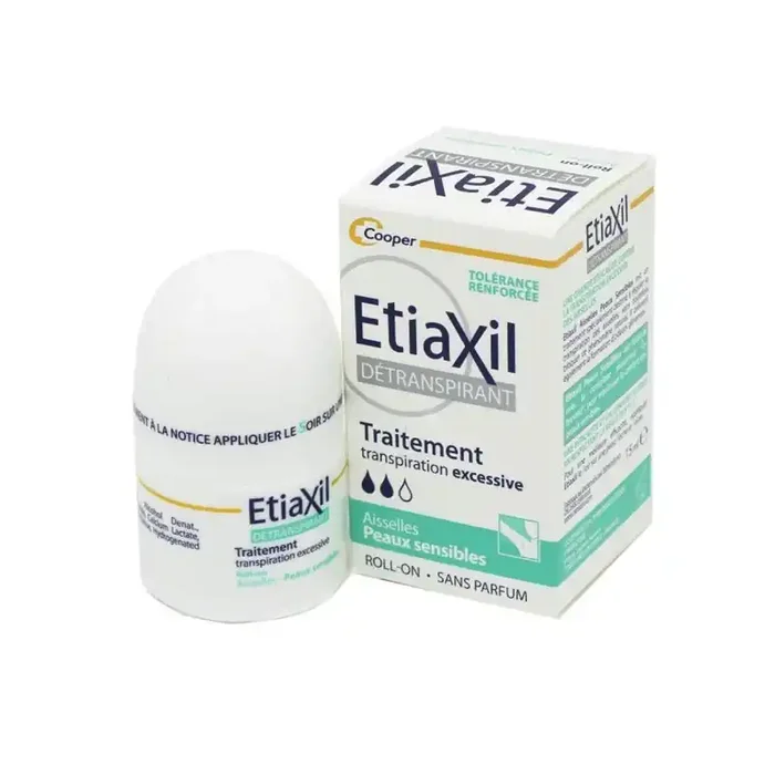 Etiaxil Detranspirant aisselles peaux sensibles roll-on 15ml