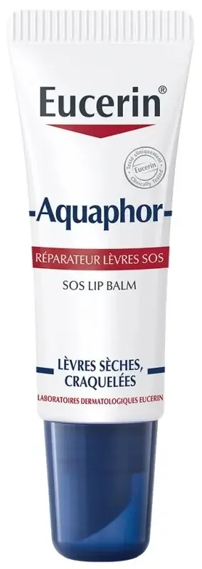 Eucerin Aquaphor Réparateur Lèvres Sos 10 ml