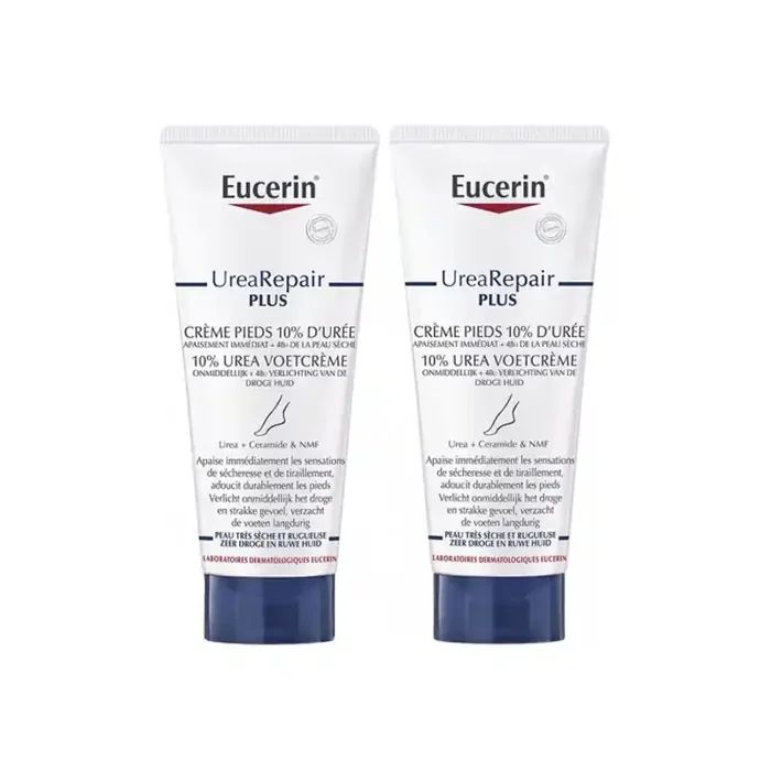 Eucerin urearepair plus creme pieds 10% d‘uree 2x100ml