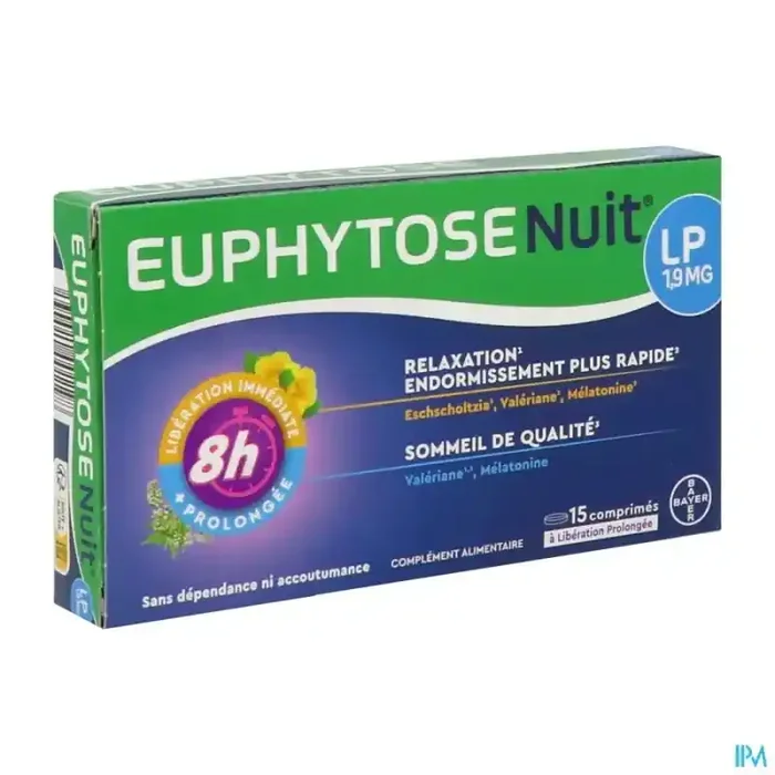 Euphytose Nuit LP 1,9mg comprimé à libération prolongée 15