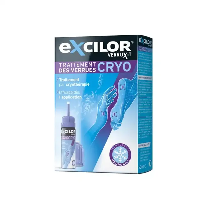 Excilor Cryo traitement des verrues par cryotherapie 50ml