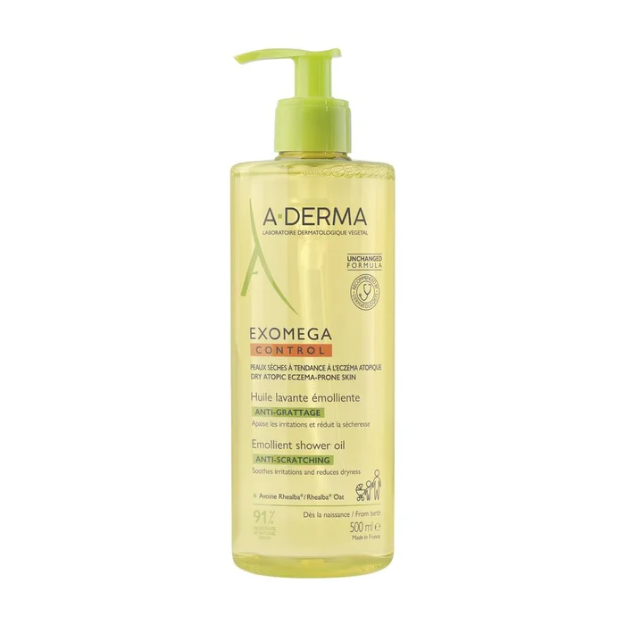 Exomega Control – Huile Lavante Emolliente Anti-Grattage 500 ml