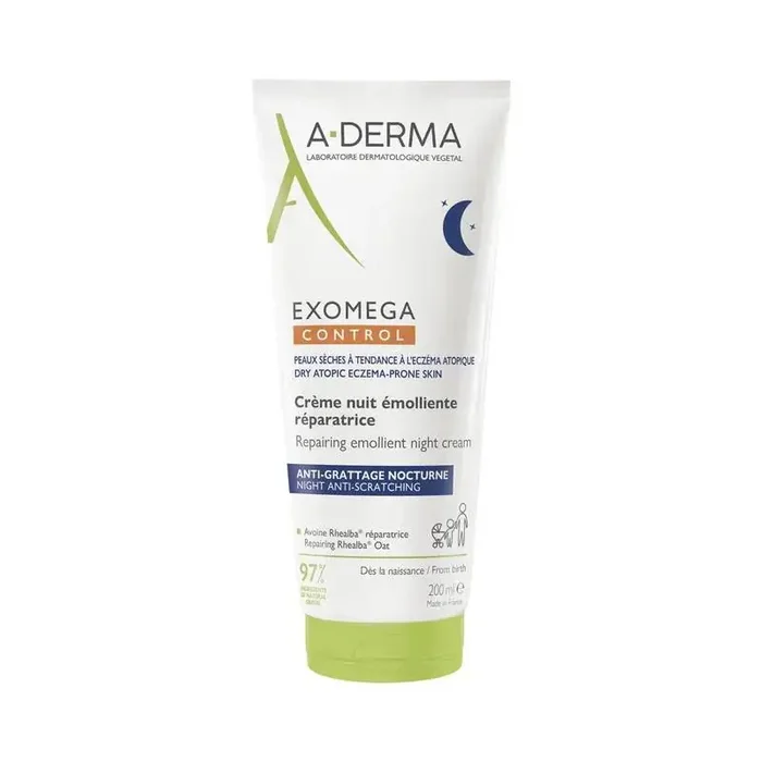 EXOMEGA CONTROL CREME NUIT EMOLLIENTE RÉPARATRICE 200 ml A-DERMA