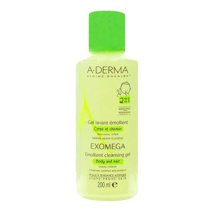 Exomega gel lavant émollient 2en1 200ml