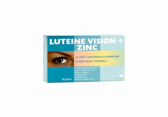Exopharm Luteine Vision + Zinc – boîte de 40 gélules
