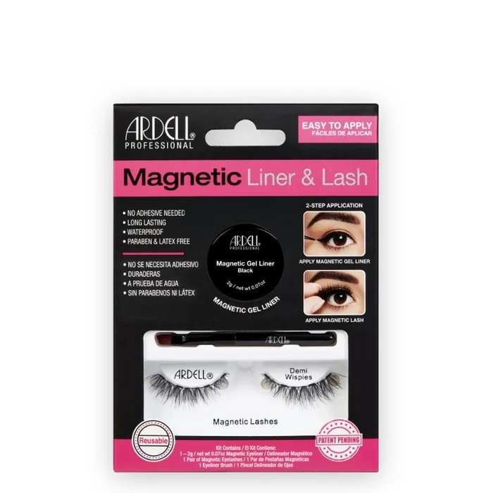 Eye-Liner + Faux-Cils Magn&eacute;tiques – Kit Demi Wispies Noir