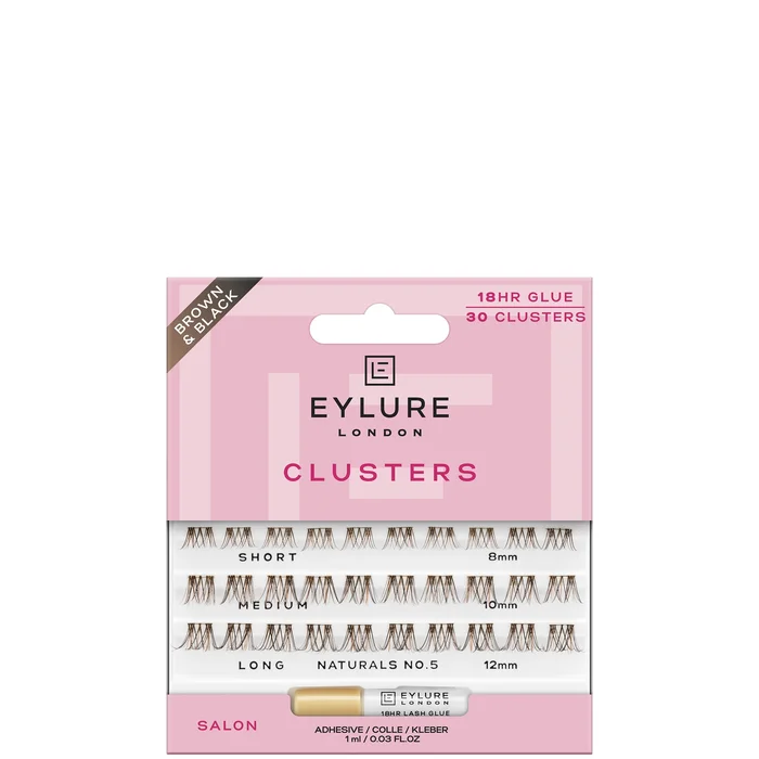 Eylure Brown/Blk Cluster- Brown/Black Naturals No.5