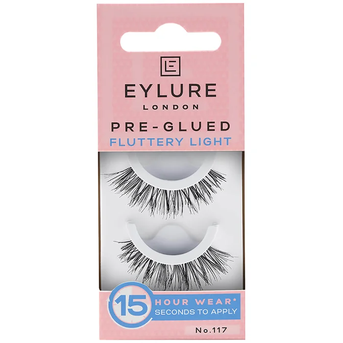 Eylure Pre-Glued False Lashes – Fluttery Light No. 117