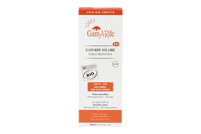 Faible protection SPF10 bio 100% minéraux 100ml