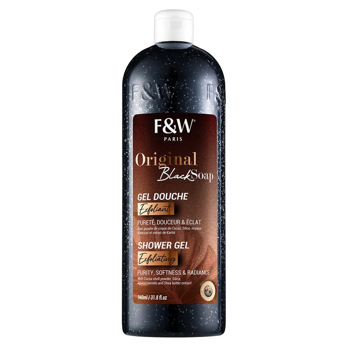FAIR & WHITE ≡ Gel Douche Exfoliant Original Black Soap