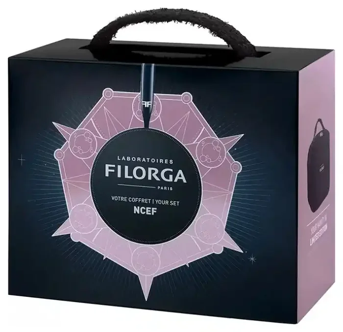 Filorga NCEF -Shot Concentré Polyrevitalisant Suprême Rides Fermeté Éclat 15 ml + Coffret de Fêtes Offert
