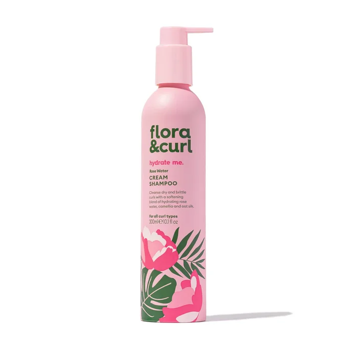 Flora&Curl Shampooing Crème Bio Rose & Miel 300ml