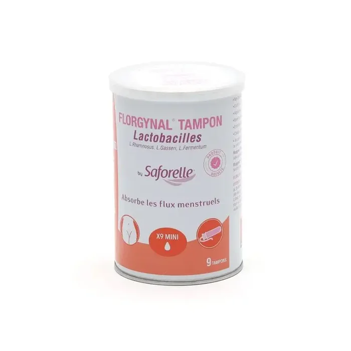 FLORGYNAL TAMPONS PROBIOTIQUES X9 MINI SAFORELLE