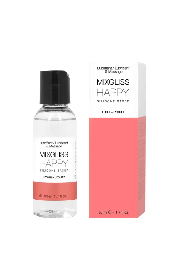 Fluide massage & lubrifiant à base de silicone – Litchi – 50 ml