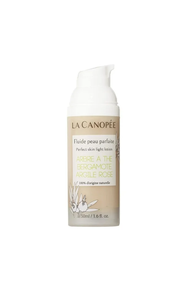 Fluide peau parfaite – Arbre à thé, bergamote & argile rose – Peaux normales à grasses – 50 ml