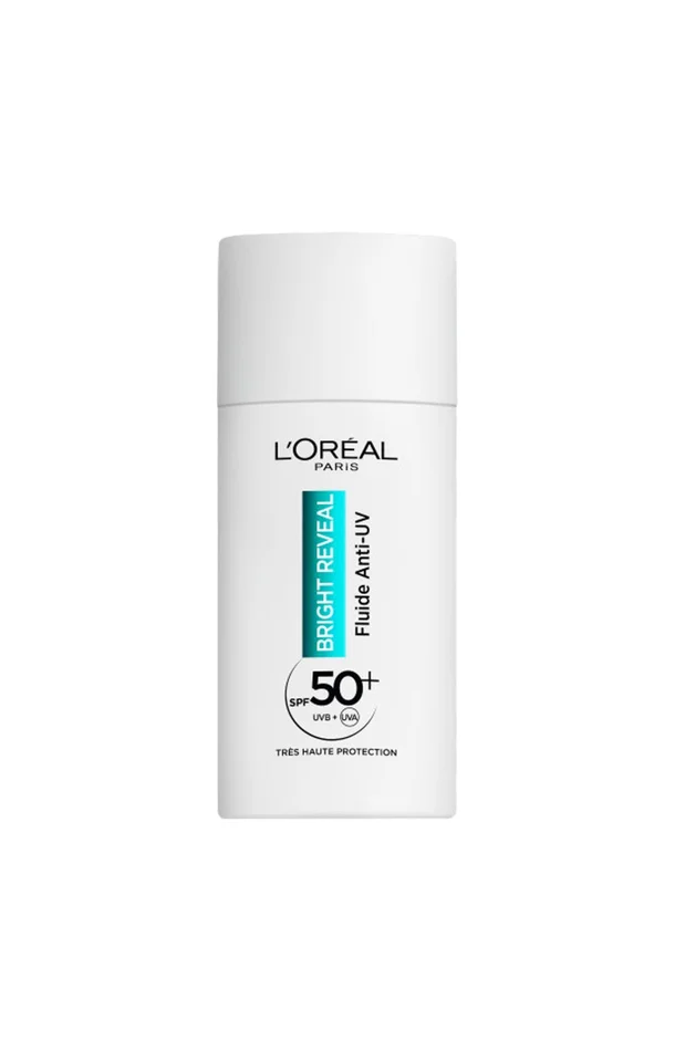 Fluide solaire hydratant SPF 50+ – Bright Reveal – Niacinamide – Visage