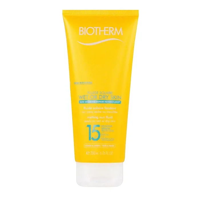 Fluide solaire Wet/Dry SPF15 visage et corps 200ml