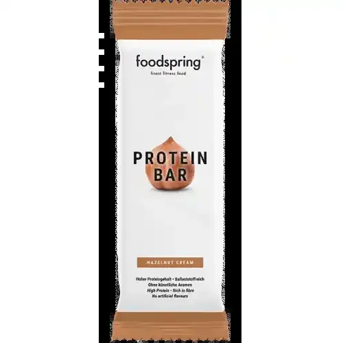 FOODSPRING BARRE PROTEINEE Crème de Noisette – 60g