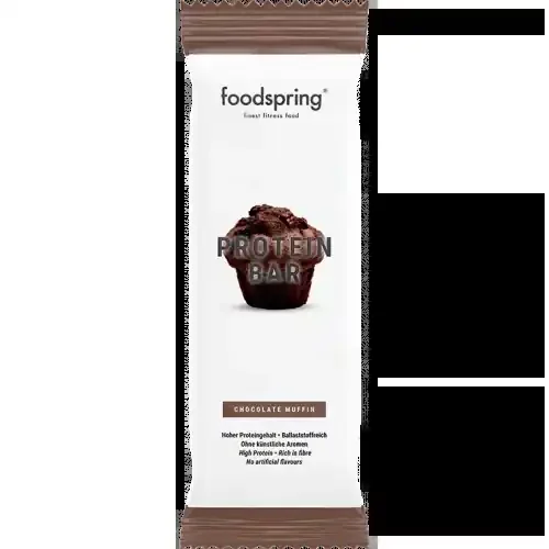 FOODSPRING BARRE PROTÉINÉE Muffin au Chocolat – 60g
