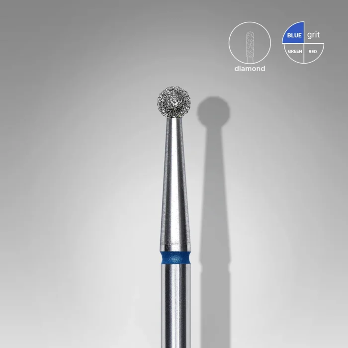 Foret diamanté « boule », bleu, diamètre 2.5 mm