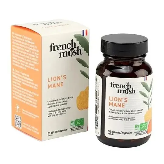 French Mush lion‘s mane 56 gélules
