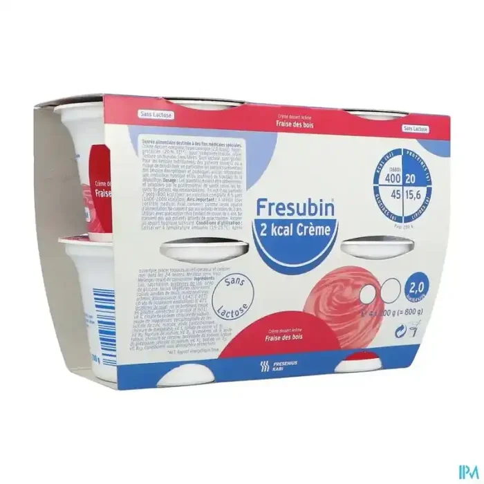 Fresubin 2kcal crème sans lactose fraise des bois 200g x4