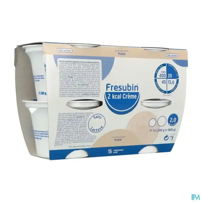Fresubin 2kcal crème sans lactose praline 200g x4