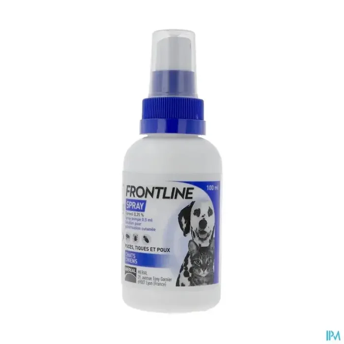 Frontline spray pompe chien chat 100ml