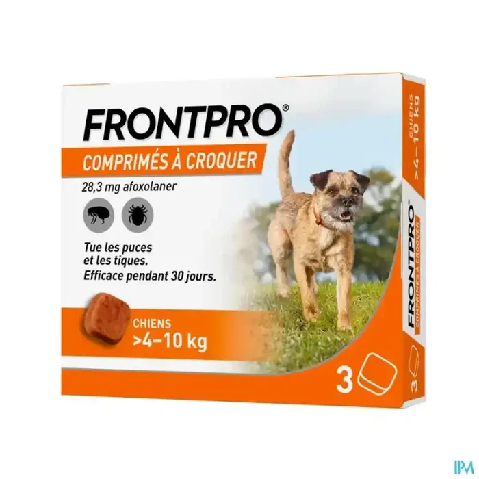 Frontpro antiparasitaire chien 4/10kg comprimé 3