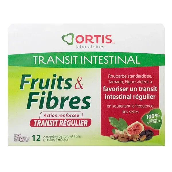 Fruits & fibres transit régulier 12 cubes