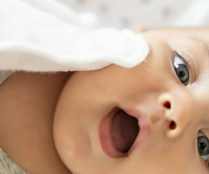 Gant de toilette b&eacute;b&eacute; en Tencel – Fabriqu&eacute; en France