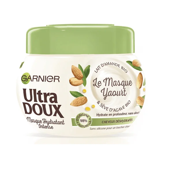 Garnier Ultra Doux Masque Hydratant Intense Lait d’Amande & Sève d’agave BIO