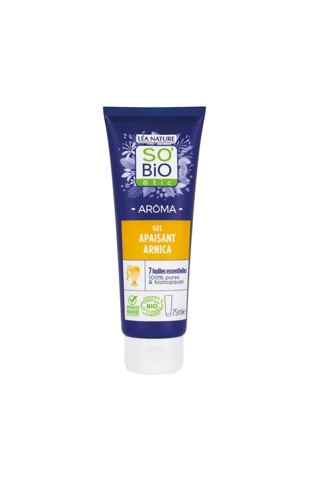 Gel apaisant à l’arnica bio – 7 huiles essentielles – 75 ml