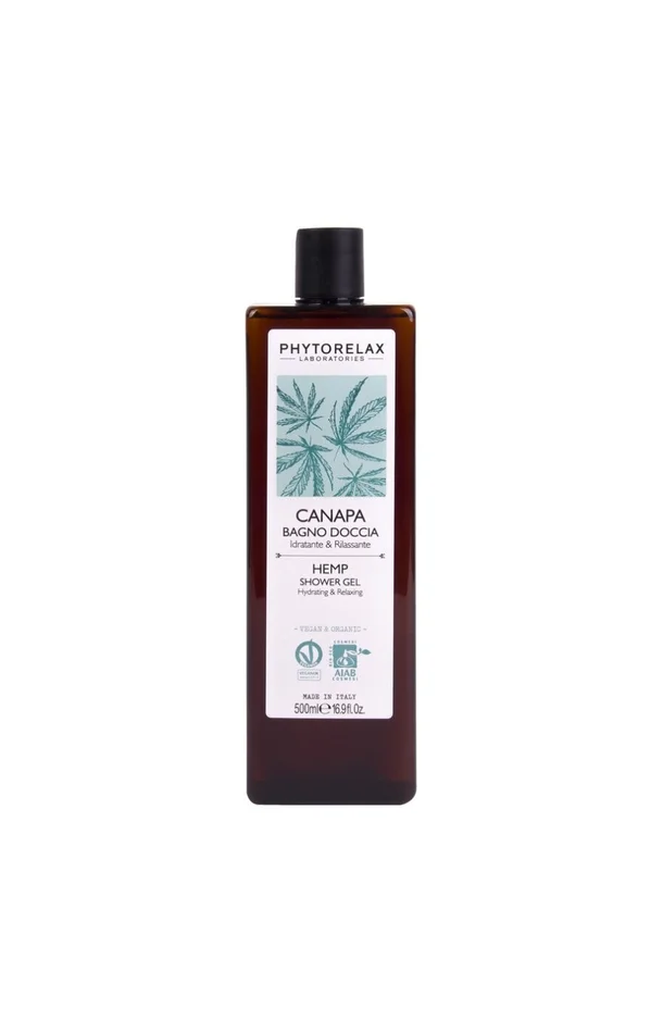 Gel douche hydratant & relaxant – Huile de graines de chanvre – Corps – 500 ml
