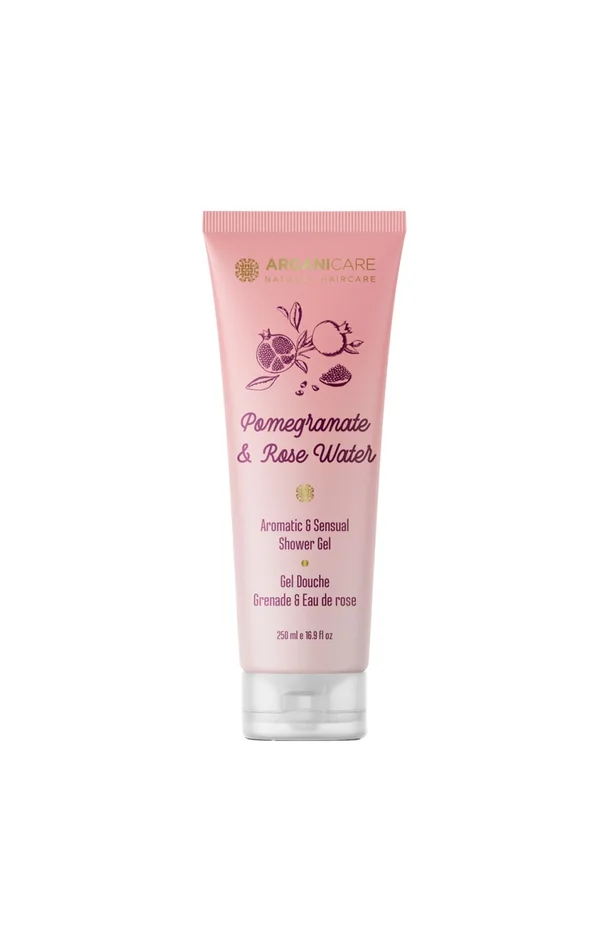 Gel douche hydratant – Eau de rose & grenade – 250 ml