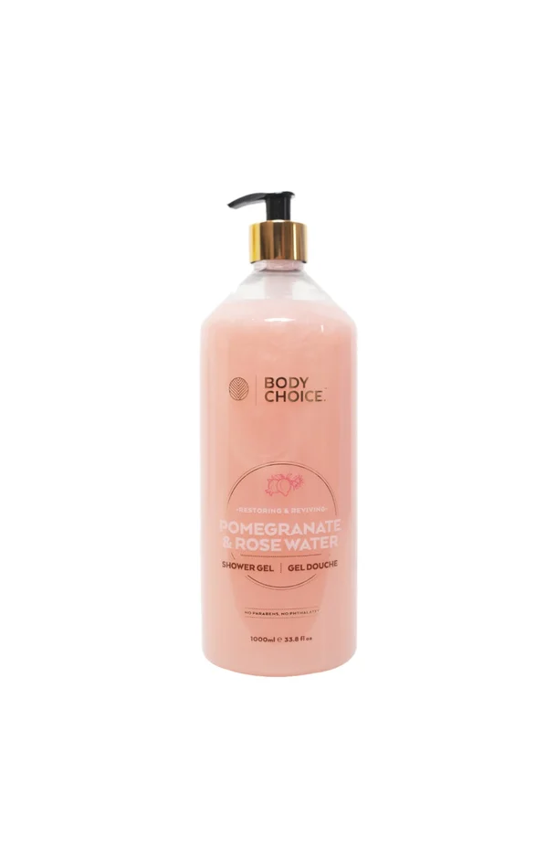 Gel douche hydratant – Grenade & eau de rose – 1 L