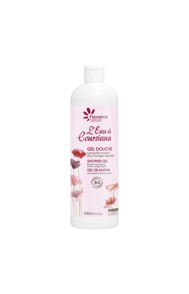 Gel douche nourrissant bio – Camomille romaine & fleur d’oranger – Corps – 500 ml