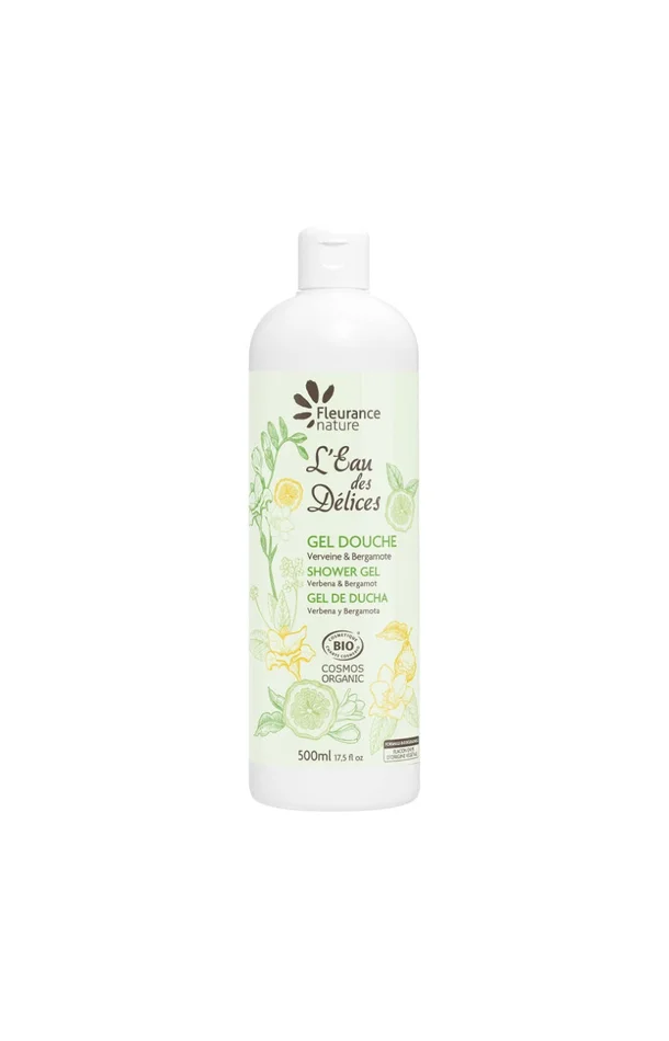 Gel douche nourrissant bio – Verveine & bergamote – Corps – 500 ml
