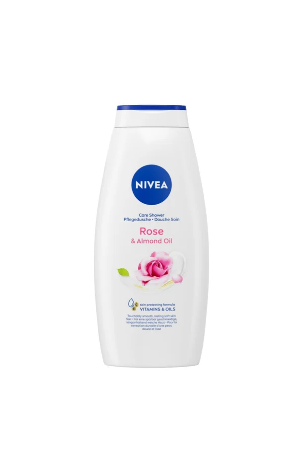 Gel douche- Vitamines, rose & huile d’amande – Corps – 750 ml