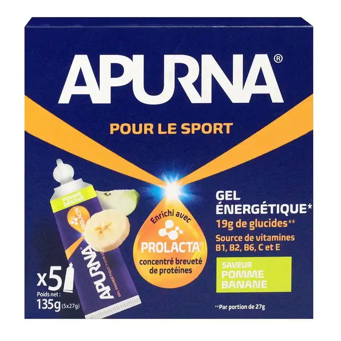 Gel énergétique pomme banane 5x27g