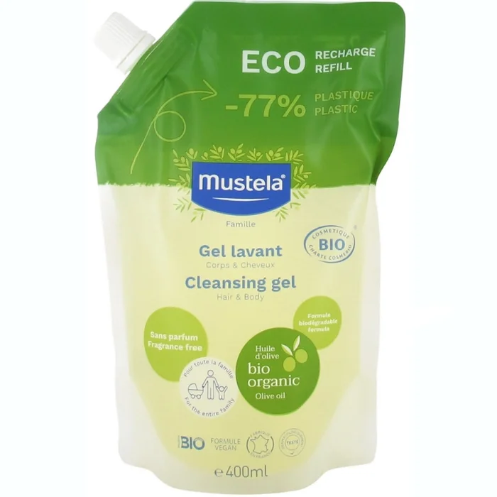 Gel Lavant – Eco Recharge Bio – Corps & Cheveux 400 ml