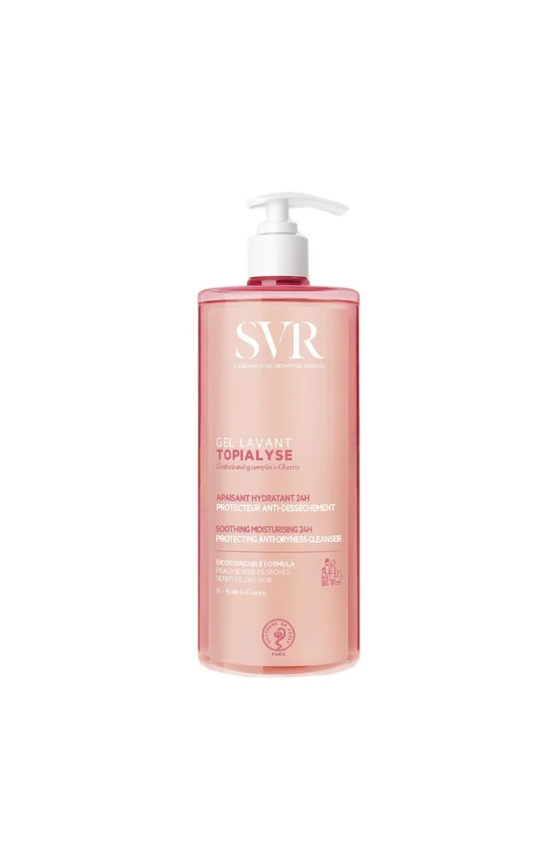 Gel lavant apaisant & hydratant – Topialyse – Peaux sensibles à sèches – Corps – 1 L