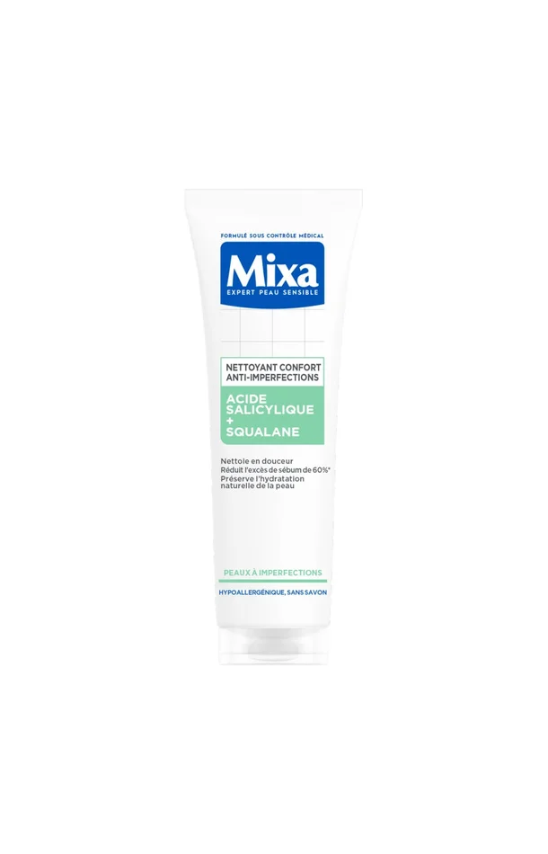Gel nettoyant anti-imperfections – Acide salicylique & squalane – Peaux mixtes à grasses – 200 ml