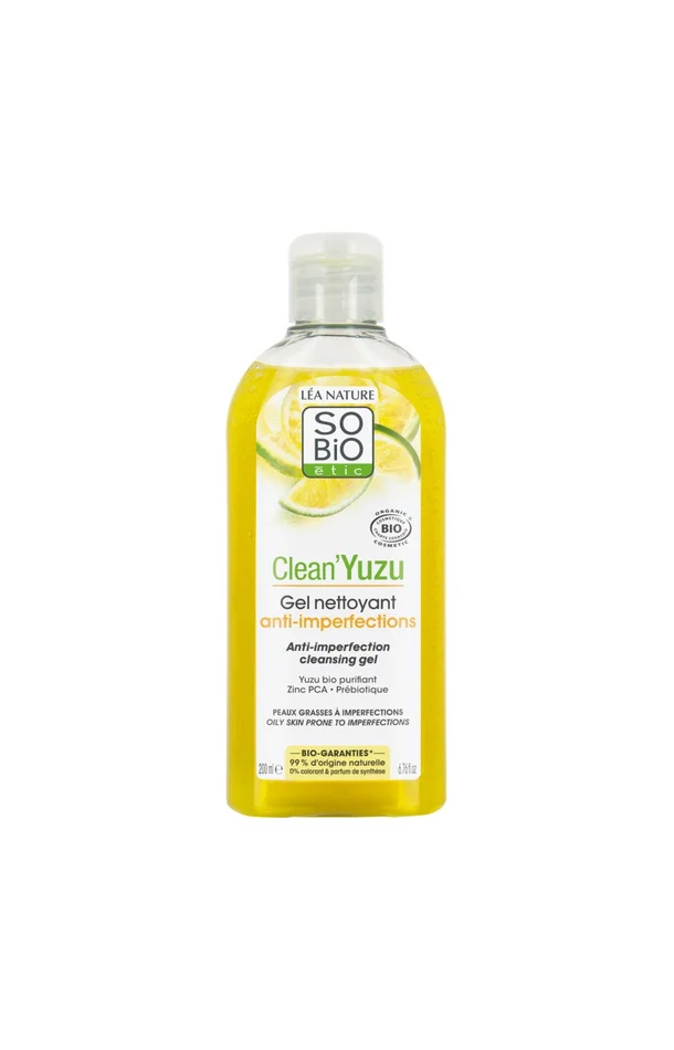 Gel nettoyant anti-imperfections bio – Clean’Yuzu – Peaux grasses à imperfections