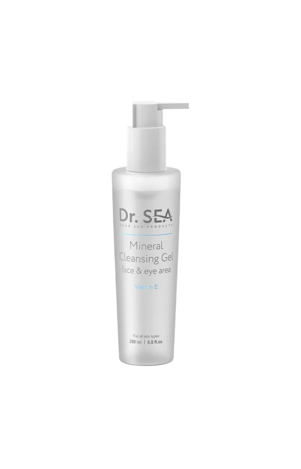 Gel nettoyant minéral – Vitamine E – Visage & yeux – 200 ml