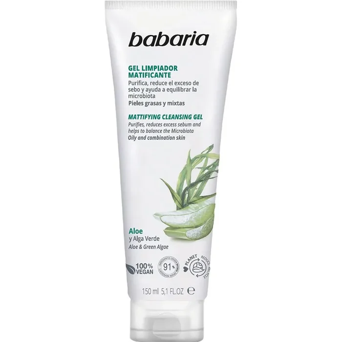 Gel nettoyant visage matifiant ALOE VERA 150 ml