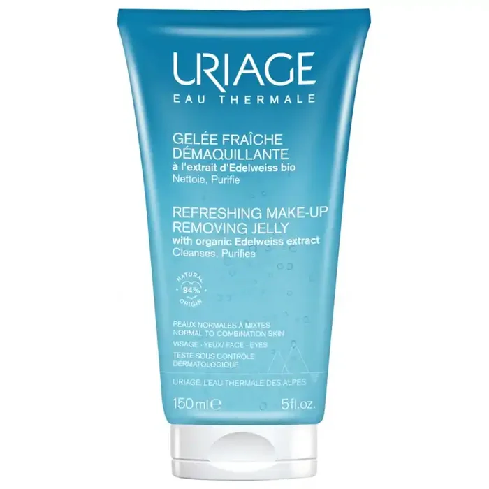GELÉE FRAÎCHE DÉMAQUILLANTE à l‘ extrait d‘ EDELWEISS BIO 150ML URIAGE