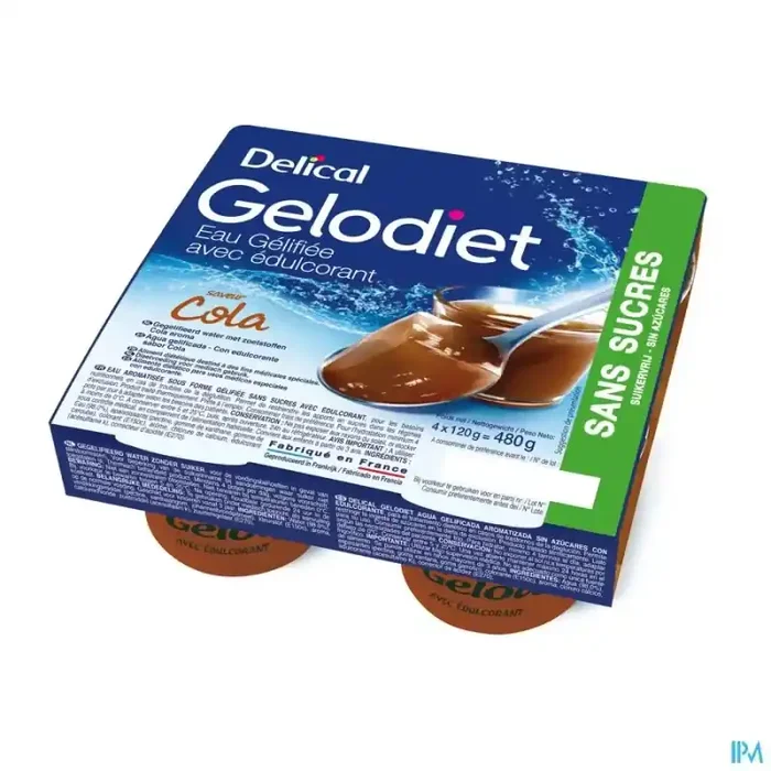 Gelodiet eau gelifiee edulcoree cola 120g x4