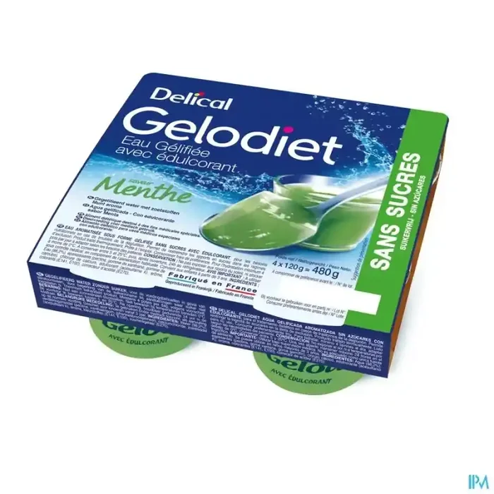 Gelodiet eau gelifiee edulcoree menthe 120g x4