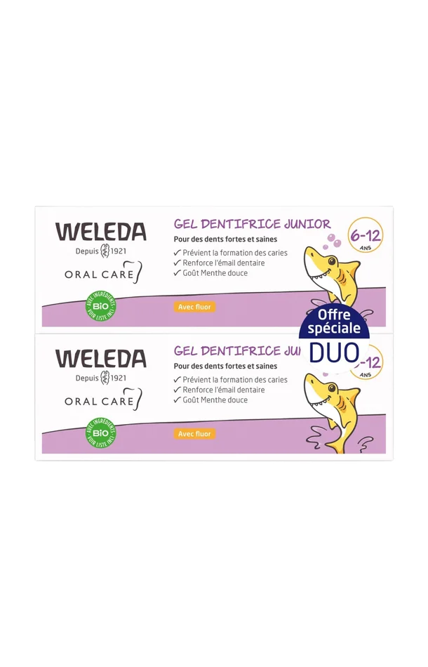 Gels dentifrices – Junior – 2 x 50 ml